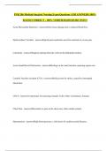 PNR 206 Medical-Surgical Nursing Exam Questions AND ANSWERS 100&percnt; RATED CORRECT &comma; 100&percnt; VERIFIED&lpar;2025&rpar;SURE PASS&excl;&excl;