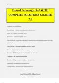 Funeral Pathology Final WITH COMPLETE SOLUTIONS GRADED A&plus;