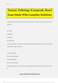 Funeral- Pathology &lpar;Compend&rpar;- Board Exam Study With Complete Solutions&period;