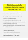 HED 366 Computer Graded Assignment Chapter &num;12 Questions and Answers 100&percnt; Pass