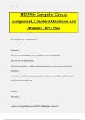 HED366&colon; Computer-Graded Assignment&comma; Chapter 5 Questions and Answers 100&percnt; Pass