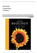 TEST BANK for Campbell Biology 11th Edition by Urry &vert; All Chapters 1-56 Covered&vert; Complete Guide A&plus;