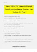 Kappa Alpha Psi Fraternity 2 People Exam Questions Correct Answers New Update &lpar;A&plus; Pass&rpar;