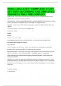 RNSG 1215 LATEST COMPLETE STUDY SET WITH QUESTIONS AND SIMPLIFIED ANSWERS THAT ARE CORRECT