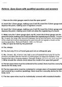 Referee Epee Exam with qualified question and answers