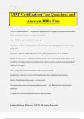 MAP Certification Test Questions and Answers 100&percnt; Pass