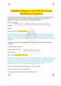 Pediatric Primary Care PNCB 2&comma; Exam Questions & Answers