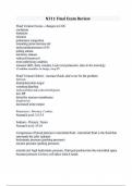 N311 Final Exam Review