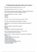 Air Methods Exam Questions with correct Answers