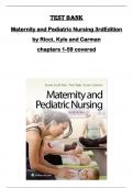 TEST BANK for Maternity and Pediatric Nursing 3rd Edition  by Ricci&comma; Kyle and Carman  chapters 1-59 covered