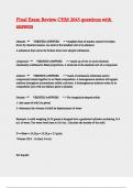 Final Exam Review CHM 2045 questions with answers