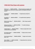 CHM 2045 Final Exam with answers
