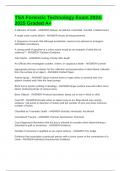 TSA Forensic Technology Exam 2024-2025 Graded A&plus;