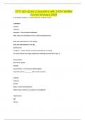 OTS 322- Exam 2 Questions with 100&percnt; Verified Correct Answers 2025