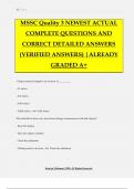 MSSC Quality 3 NEWEST ACTUAL COMPLETE QUESTIONS AND CORRECT DETAILED ANSWERS &lpar;VERIFIED ANSWERS&rpar; &vert;ALREADY GRADED A&plus;