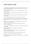 Unity Chapters 16-20 Questions with Solutions