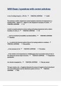 MES Exam 2 questions with correct solutions