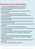 NAS 2 Exam 2 with verified solutions