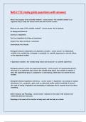 NAS 2 TCC study guide questions with answers
