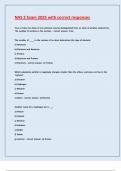 NAS 2 Exam 2025 with correct responses