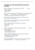 JKO SERE POST-TEST QUESTIONS WITH ACCURATE ANSWERS