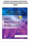 TEST BANK - Lewis Medical Surgical Nursing&comma; 12th Edition &lpar;Harding&rpar;&comma; Chapters 1 - 69 &vert; All Chapters Verified