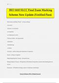 BIO 1610 SLCC Final Exam Marking Scheme New Update &lpar;Verified Pass&rpar;