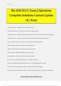 Bio 1610 SLCC Exam 2 Questions Complete Solutions Current Update &lpar;A&plus; Pass&rpar;