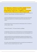 USA HOCKEY OFFICIALS OPEN BOOK EXAM ALL WITH DETAILED AND VERIFIED QUESTIONS WITH 100&percnt; CORRECT ANSWERS&vert; LATEST 2025 UPDATE&vert; GUARANTEED PASS