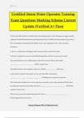 Certified Storm Water Operator Training Exam Questions Marking Scheme Current Update &lpar;Verified A&plus; Pass&rpar;