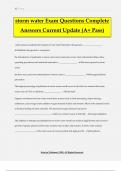 storm water Exam Questions Complete Answers Current Update &lpar;A&plus; Pass&rpar;