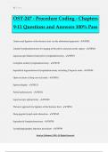 OST-247 - Procedure Coding - Chapters 9-11 Questions and Answers 100&percnt; Pass