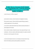US RAC Review Questions RAPS Modules &vert;ALL With Detailed and Verified 90 Questions with 100&percnt; Correct Answers &vert; Latest 2025 Update &vert; Graded A&plus;