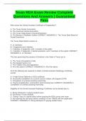 Texas RDA Exam Review Complete Questions And Answers &vert; Guaranteed Pass