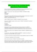 RDA Exam Prep Verified Study Questions And Answers