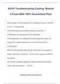 03210 Troubleshooting Cooling&colon; Module  3 Exam Q&A 100&percnt; Guaranteed Pass
