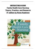 Instructor's Guide  Family Health Care Nursing&colon;  Theory&comma; Practice&comma; and Research  5 th  edition by Rowe Kaakinen