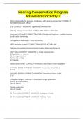Hearing Conservation Program Answered Correctly&excl;&excl;&excl;