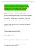 RN COMPREHENSIVE ONLINE PRACTICE 2025 FORM A COMPLETE &sol;ATI RN COMPREHENSIVE ONLINE PRACTICE 2025 ACTUAL EXAM 150 QUESTIONS AND ANSWERS RATED 100&percnt;