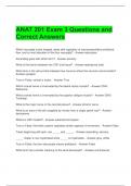 ANAT 201 Exam 3 Questions and Correct Answers 