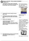 DENTAL ANATOMY - FINAL REVIEW ANSWERED CORRECTLY&excl;&excl;&excl;