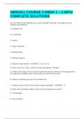 SWE201c COURSE 3 WEEK 1 &ndash; 2 WITH COMPLETE SOLUTIONS