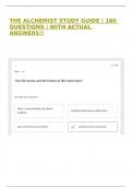 THE ALCHEMIST STUDY GUIDE &vert; 160 QUESTIONS &vert; WITH ACTUAL ANSWERS&excl;&excl;