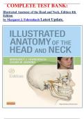 COMPLETE TEST BANK&colon;  Illustrated Anatomy of the Head and Neck  4th Edition by Margaret J&period; Fehrenbach Latest Update&period;