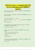 GEB 3213 Exam 2 &ndash; Trammell UPDATED  ACTUAL Questions and CORRECT  Answers 