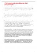 FTCE Exceptional Student Education K-12 &lpar;Competency 2&rpar;