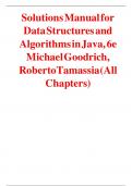 Solutions Manual for Data Structures and Algorithms in Java&comma; 6e Michael Goodrich&comma; Roberto Tamassia &lpar;All Chapters&rpar;