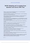 BOMI- Budgeting and Accounting Exam Questions And Answers 100&percnt; Pass