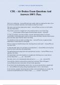 CDL - Air Brakes Exam Questions And Answers 100&percnt; Pass