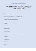COMLEX LEVEL 2 Complete &lpar;Original&rpar; Exam Study Guide